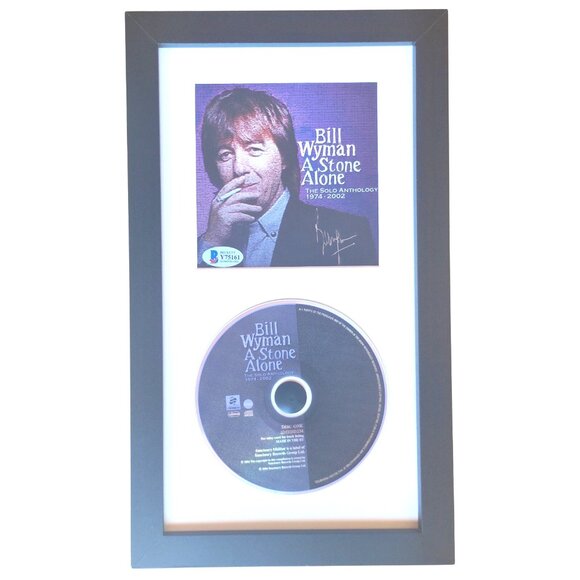 Bill Wyman Signed A Stone Alone Framed CD Beckett Rolling Stones Autograph Album - Picture 1 of 5